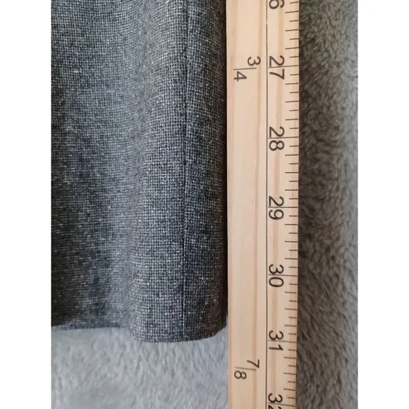 Canali Tessuto Stretch Pants Gray 34x31 Wool Silk Elastane Classic Preppy Italy - Picture 10 of 14